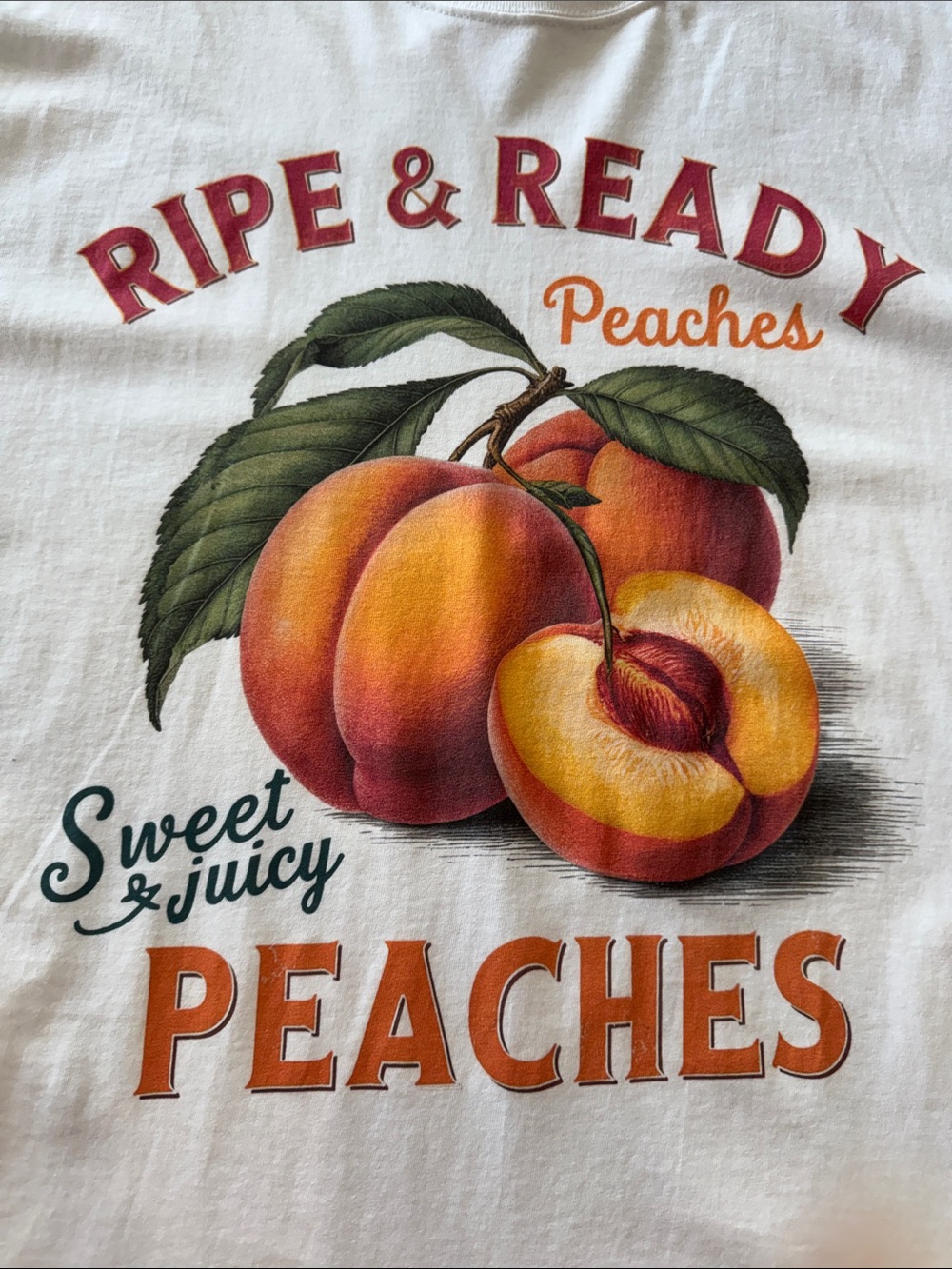 'Ripe & Ready Peaches' Graphic Tee - Picture 3 of 5